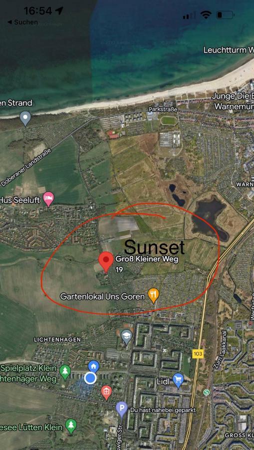 Ferienwohnung Sunset Bei Warnemuende روستوك المظهر الخارجي الصورة